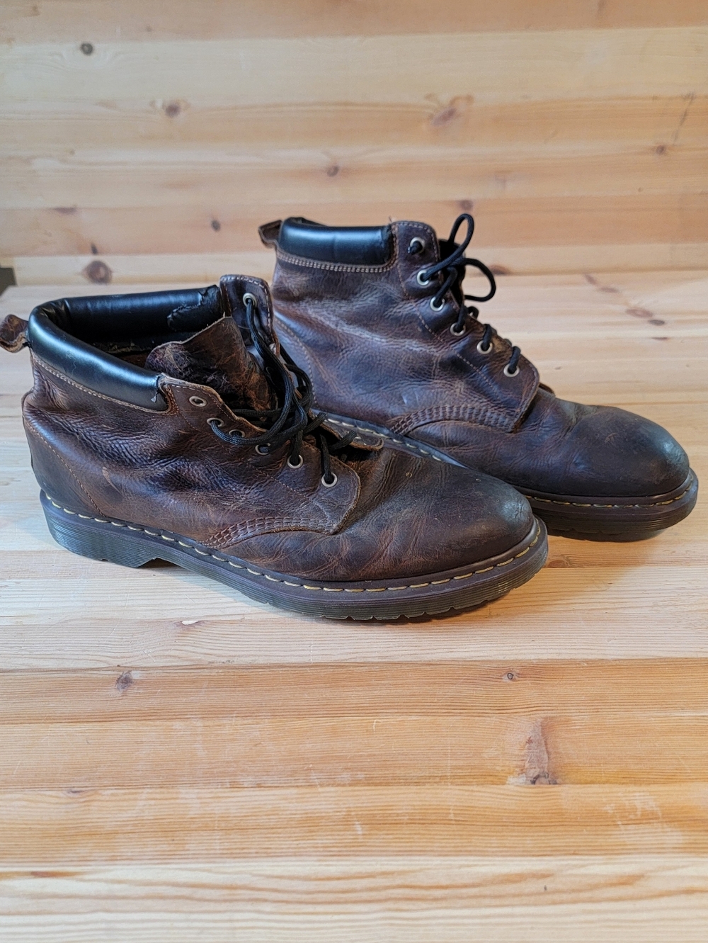 Dr. Martens Brown Leather Work Boots
